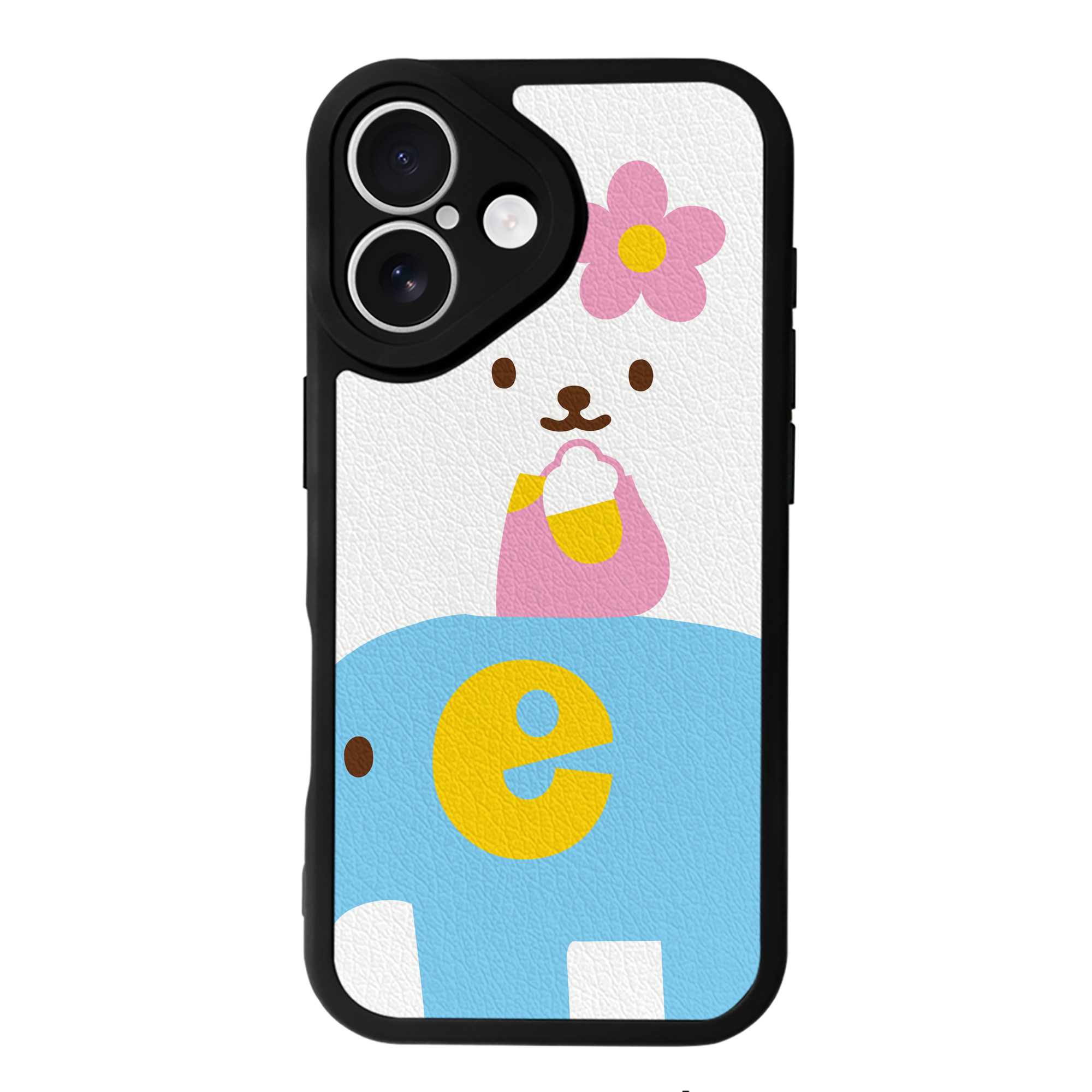 （画像用） Hello Kitty ハローキティ 【iPhone 16シリーズ対応】シリコンスマホケース（レザー調） 材質：シリコン